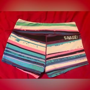 Savage barbell shorts. Size L